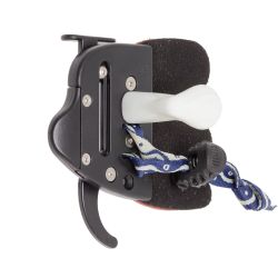 Напалечник OLYMPIC RECURVE TAB MIXHAR PLASTIC FRAME WITH LEATHER RH L BLACK Decut